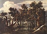 Jacob Van Ruisdael Wall Art - The Marsh in a Forest